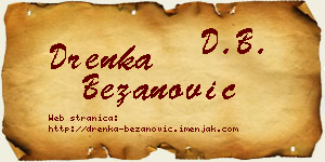 Drenka Bežanović vizit kartica